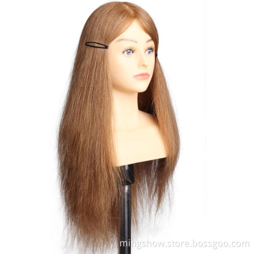 human hair mannequins female head with tripod